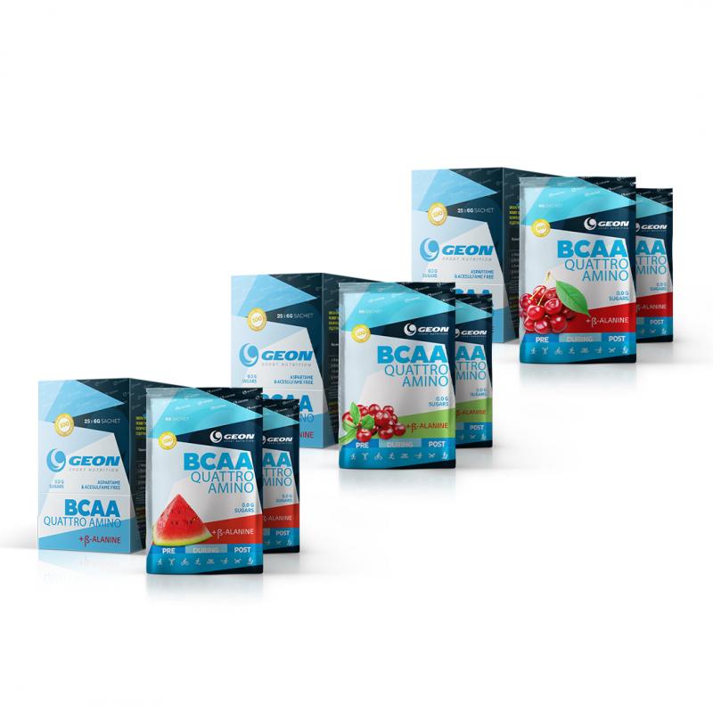 Набор BCAA QUATTRO AMINO саше 25х6 гр. 3 по цене 2
