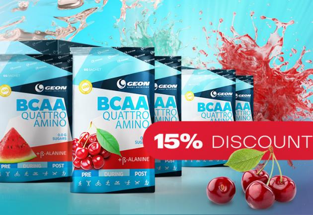 BCAA QUATTRO AMINO САШЕ -15%