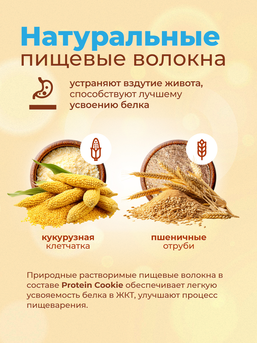 Протеиновое печенье GEON™ PROTEIN COOKIE Соленая карамель, 25% белка (40 г х 10 шт.)